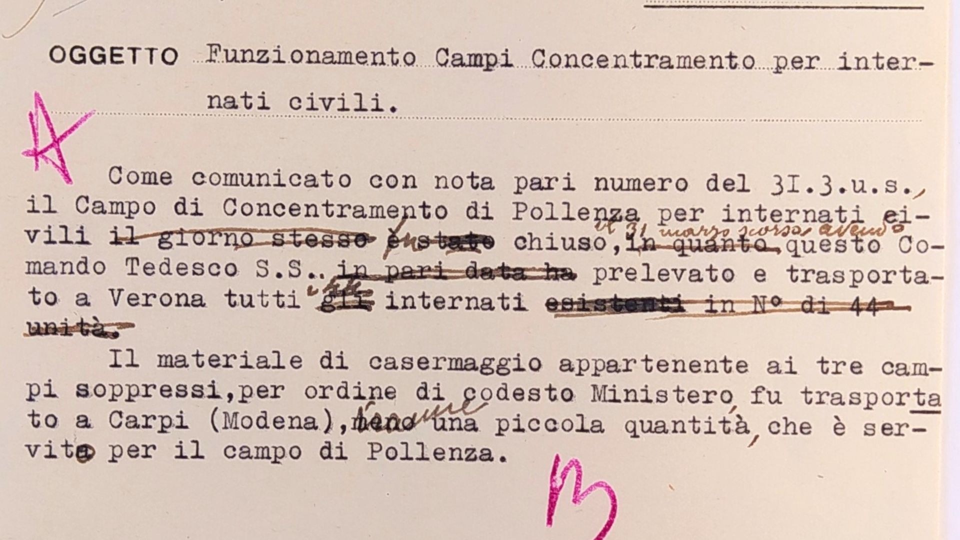 Memoria in rete: finanziato il progetto di digitalizzazione per il campo di Villa Lauri